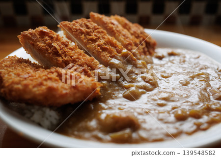 Katsu curry at a soba restaurant 139548582