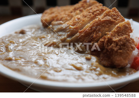 Chicken cutlet and curry Chicken cutlet and curry 139548588
