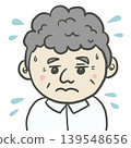 An anxious old man 139548656
