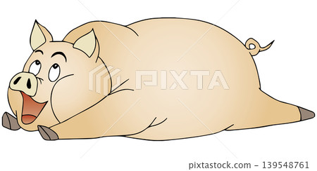A fun animal illustration ☆ Pig A fun animal illustration ☆ Pig 139548761