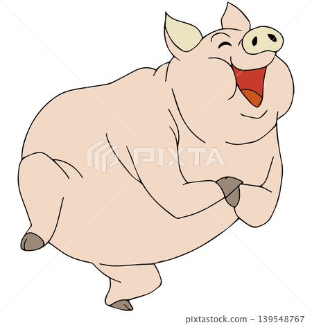A fun animal illustration ☆ Pig A fun animal illustration ☆ Pig 139548767