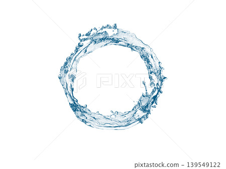 透明藍色水花圓形邊框 | 水環抽象背景素材 透明藍色水花圓形邊框 | 水環抽象背景素材 139549122