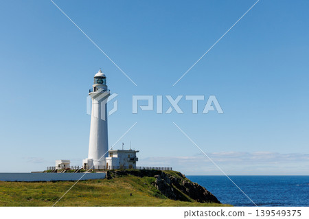 A white lighthouse (Shimokita Peninsula, Aomori Prefecture) A white lighthouse (Shimokita Peninsula, Aomori Prefecture) 139549375
