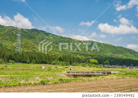 Rural scenery of Lake Biwa in the Oku area, Nishiasaicho, Nagahama City, Shiga Prefecture Rural scenery of Lake Biwa in the Oku area, Nishiasaicho, Nagahama City, Shiga Prefecture 139549492