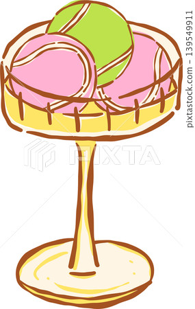 Pink Tennis Ball with Red Bow Whimsical Hand Drawn Pink Tennis Ball with Red Bow Whimsical Hand Drawn 139549911
