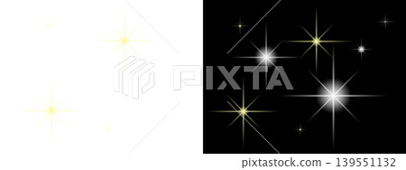 Sparkling starbursts and glimmers on transparent or black background Sparkling starbursts and glimmers on transparent or black background 139551132