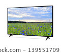 Blue cornflowers field on smart television screen 139551709