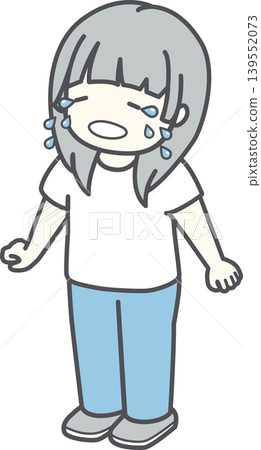 Crying girl 139552073