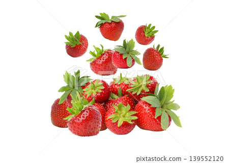 Strawberries grouped together with some above them, PNG Strawberries grouped together with some above them, PNG 139552120