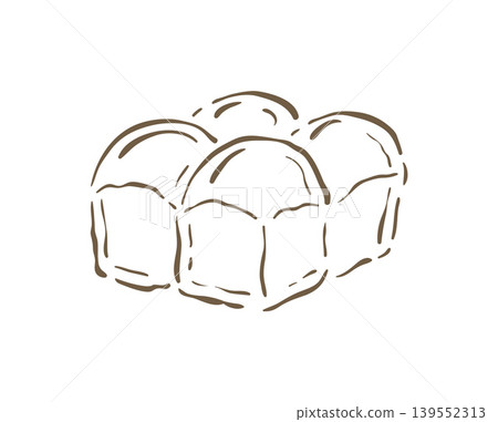 A Batch Of Soft Pull Apart Dinner Rolls In A Pan Vector Illustration A Batch Of Soft Pull Apart Dinner Rolls In A Pan Vector Illustration 139552313