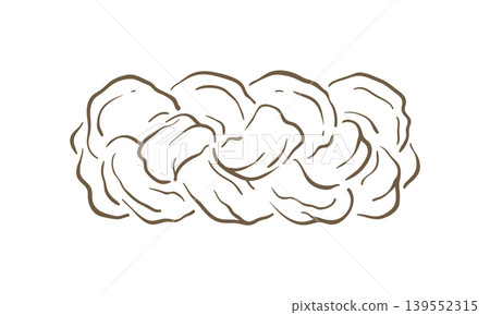 A Traditional Braided Challah Or Festive Holiday Bread Vector Illustration Doodle A Traditional Braided Challah Or Festive Holiday Bread Vector Illustration Doodle 139552315