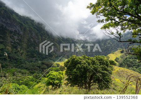 Mountains and tropical forest near Atuona, Hiva Oa, French Polynesia, Marquesas Islands Mountains and tropical forest near Atuona, Hiva Oa, French Polynesia, Marquesas Islands 139552368