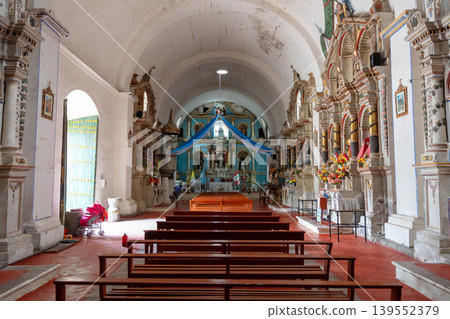 Interior of a church in Colca Canyon, Peru Interior of a church in Colca Canyon, Peru 139552379
