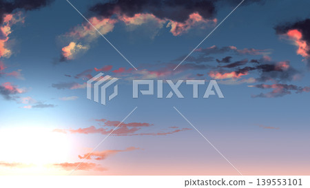 以日落天空和雲彩為背景的圖片,給人以希望之感;清新的漸層天空背景,適用於橫幅設計。 以日落天空和雲彩為背景的圖片,給人以希望之感;清新的漸層天空背景,適用於橫幅設計。 139553101
