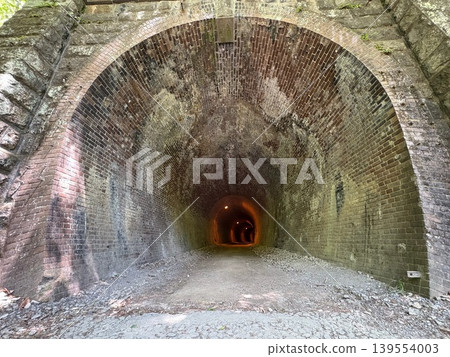 Tunnel No. 5 of the Abt Trail, a walking path that crosses the Usui Third Bridge (Meganebashi) in Annaka City, Gunma Prefecture. Tunnel No. 5 of the Abt Trail, a walking path that crosses the Usui Third Bridge (Meganebashi) in Annaka City, Gunma Prefecture. 139554003