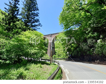 Usui Third Bridge, Meganebashi (Spectacles Bridge), Annaka City, Gunma Prefecture Usui Third Bridge, Meganebashi (Spectacles Bridge), Annaka City, Gunma Prefecture 139554102