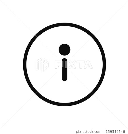 Information Circle Line Icon Information Circle Line Icon 139554546