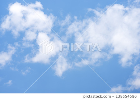 Early summer sky, blue sky, clear sky, May image 139554586