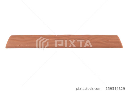Long chocolate bar isolated on white background 139554829
