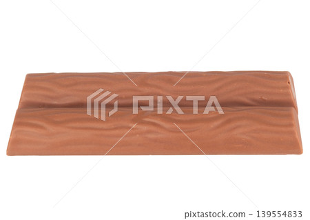 Long chocolate bar isolated on white background Long chocolate bar isolated on white background 139554833