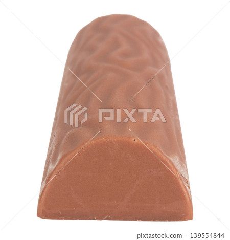Long chocolate bar isolated on white background 139554844