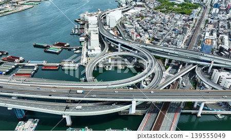 城市和道路景觀的無人機空拍 139555049