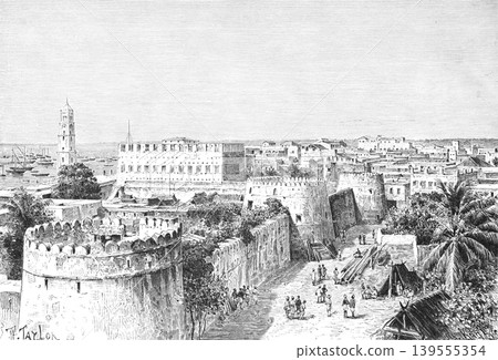 19th-century illustration, Tanzania 19th-century illustration, Tanzania 139555354