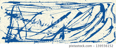 Spontaneously expressive blue brush stroke as paint splashes, scribbles and random scratches on grain background. Urban street wall with dynamic messy lines with noise. Vector ink abstract grainy bg Spontaneously expressive blue brush stroke as paint splashes, scribbles and random scratches on grain background. Urban street wall with dynamic messy lines with noise. Vector ink abstract grainy bg 139556152