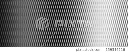 Honeycomb carbon pattern with hexagon mesh for tech and futuristic design. Dark nano fiber texture fades from solid to light tone. Small honeycomb vector background with geometric bg Honeycomb carbon pattern with hexagon mesh for tech and futuristic design. Dark nano fiber texture fades from solid to light tone. Small honeycomb vector background with geometric bg 139556216