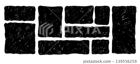 Hand-drawn rectangular frames with organic wavy edges. Black pencil borders perfect for text, labels, and creative designs. Vector graphic shapes with wavy lines. Vector crayon irregular shapes Hand-drawn rectangular frames with organic wavy edges. Black pencil borders perfect for text, labels, and creative designs. Vector graphic shapes with wavy lines. Vector crayon irregular shapes 139556259