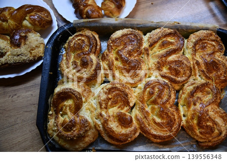 premium food photography of fresh bakery products on marble table, soft daylight, clean background, minimal premium food photography of fresh bakery products on marble table, soft daylight, clean background, minimal 139556348