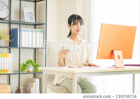 Office worker, female, engineer 139556716