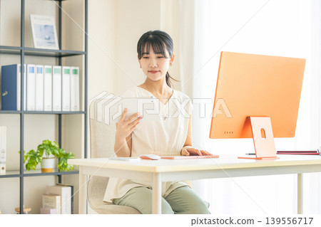 Office worker, female, engineer 139556717