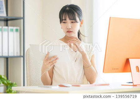 Office worker, female, engineer 139556719