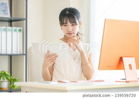 Office worker, female, engineer 139556720