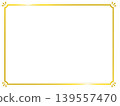 simple gold frame 139557470