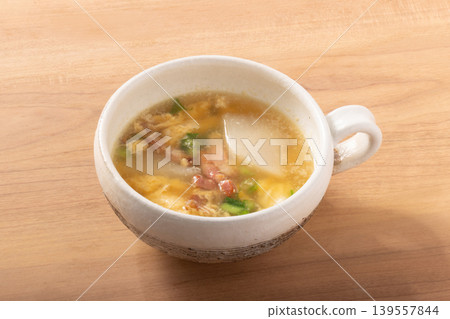 蘿蔔培根蛋湯 蘿蔔培根蛋湯 139557844