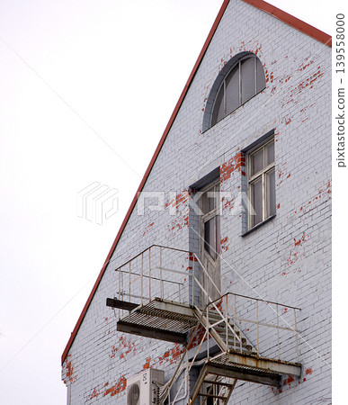 Minimalist Building Facade With Fire Escape 139558000
