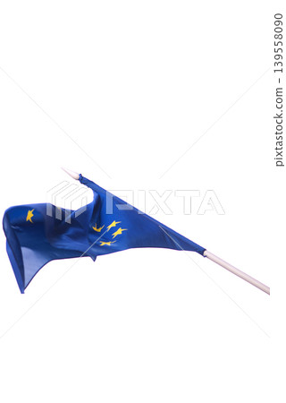 European Union Flag Isolated On White Background European Union Flag Isolated On White Background 139558090