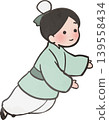 Cute Tanabata illustration of Hikoboshi (the male star in the Tanabata legend) - Vector material with outlines 139558434
