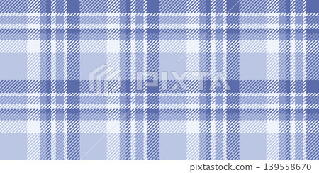 Swatch seamless pattern plaid, repetition vector fabric textile. Veil tartan background texture check in blue and light colors. Swatch seamless pattern plaid, repetition vector fabric textile. Veil tartan background texture check in blue and light colors. 139558670