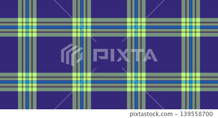 Naked pattern seamless vector, preppy tartan texture check. Short plaid fabric textile background in pastel and indigo colors. 139558700
