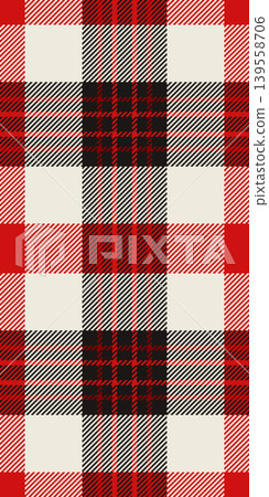 Chequered background pattern plaid, slim texture fabric check. Repetitive tartan seamless textile vector in white and black colors. Chequered background pattern plaid, slim texture fabric check. Repetitive tartan seamless textile vector in white and black colors. 139558706
