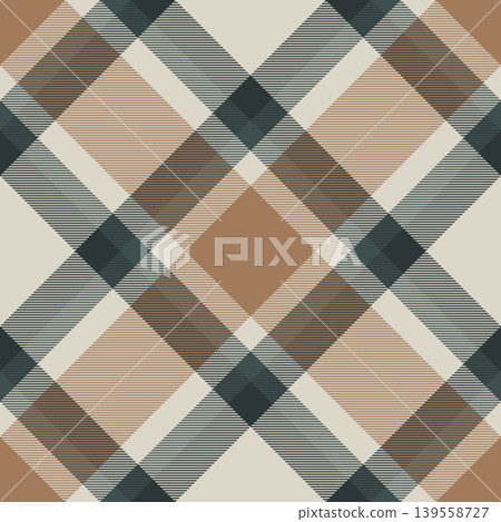 Drapery seamless vector check, direct pattern plaid background. Daisy texture fabric textile tartan in light and orange colors. Drapery seamless vector check, direct pattern plaid background. Daisy texture fabric textile tartan in light and orange colors. 139558727