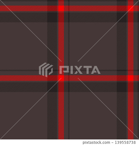 Genuine pattern textile tartan, throw plaid seamless texture. Flow vector check background fabric in dark and red colors. Genuine pattern textile tartan, throw plaid seamless texture. Flow vector check background fabric in dark and red colors. 139558738