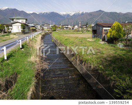 April 2026, Komagane City: Tazawa River and the Central Alps 139559254