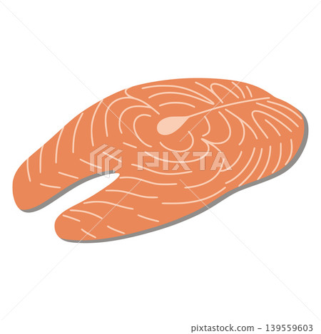Salmon steak promoting healthy eating and nutrition Salmon steak promoting healthy eating and nutrition 139559603