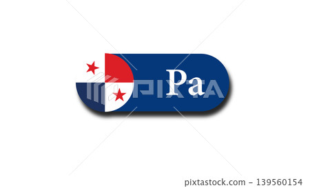 Panama Flag Icon Button With Pa Abbreviation Badge In Blue Red And White Design Panama Flag Icon Button With Pa Abbreviation Badge In Blue Red And White Design 139560154