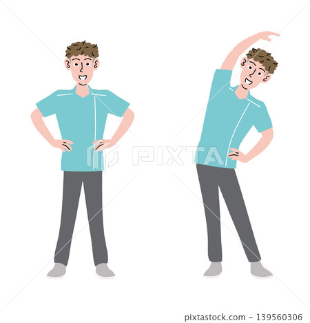 young man doing gymnastics young man doing gymnastics 139560306