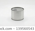 Unopened metal food can with pull-tab lid tin can canned food storage food industry food item beverage can drink can full can food packaging canned goods metal container round contain 139560543